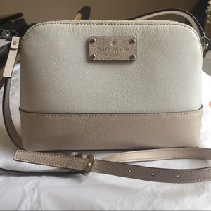 Kate Spade Hanna Crossbody Handbag Cream Pebble